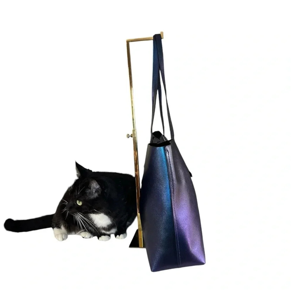 Coach Metallic Hologram Avenue Tote F37871 | Iridescent Leather Bag Large - Picture 5 of 16